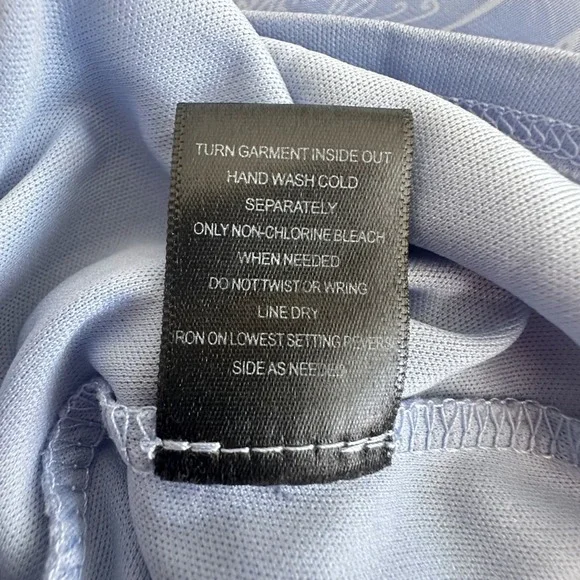 Trixxi Milkmaid Tiered Maxi Dress L Blue Floral Tie Strap Smocked Ruffle Peasant - Picture 7 of 13